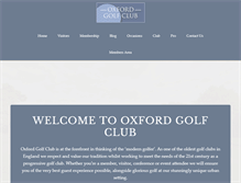 Tablet Screenshot of oxfordgolfclub.net